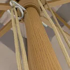 Parasol ogrodowy z płótnem poliestrowym w kolorze gołębim szarym 3x4 m, Homemotion - Lucius Viadurini