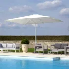 Parasol ogrodowy z tkaniny akrylowej i aluminium Made in Italy - Solero Viadurini