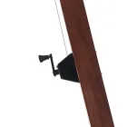 Parasol z litego drewna z baldachimem z poliestru powlekanego PCV – Devoir Viadurini