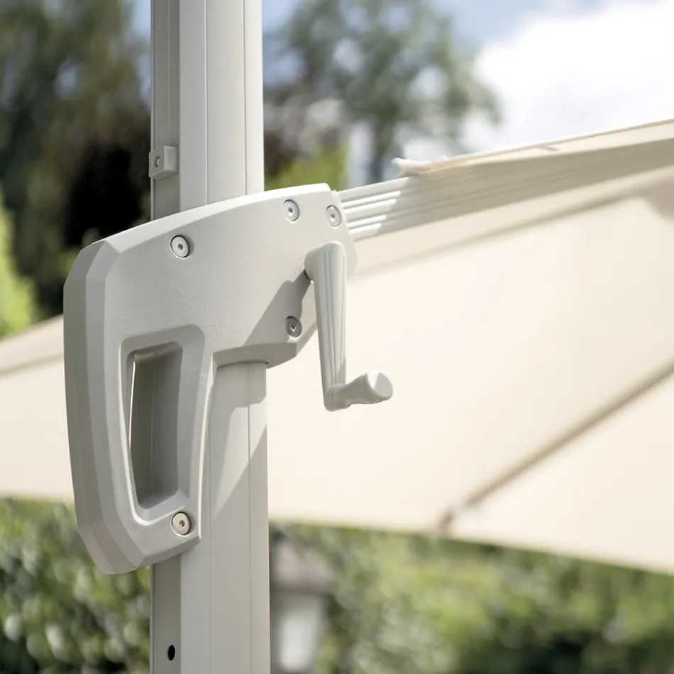 Parasol poliestrowy z uchwytem i bocznym drążkiem - Nexa Viadurini