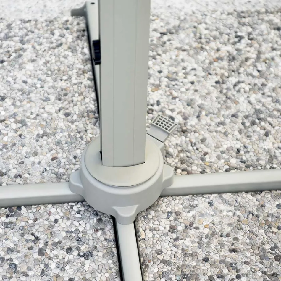 Parasol poliestrowy z uchwytem i bocznym drążkiem - Nexa Viadurini