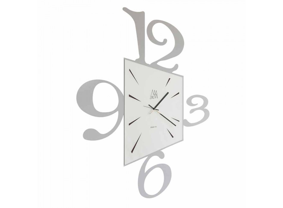 Designerski zegar ścienny z czarnego żelaza lub aluminium Wykonany we Włoszech - Prospi Viadurini