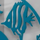 Duży nowoczesny kolorowy okrągły drewniany zegar ścienny - Infondoalmar Viadurini