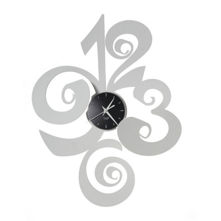 Nowoczesny okrągły zegar ścienny z żelaza, 2 rozmiary - Drako Viadurini