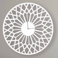 Duży i nowoczesny zegar ścienny z okrągłego kolorowego drewna - Dandalo