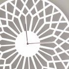 Duży i nowoczesny zegar ścienny z okrągłego kolorowego drewna - Dandalo Viadurini