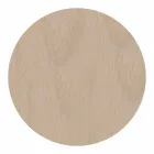 Zegar ścienny z jasnego lub ciemnego drewna z nowoczesnym motywem kwiatowym - Aquilegia Viadurini