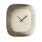 Zegar ścienny Cesira ze szkła lustrzanego z grawerunkiem laserowym, wyprodukowany we Włoszech Viadurini