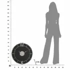 Nowoczesny okrągły zegar ścienny z żelaza i MDF - Hope Viadurini