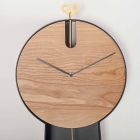 Designerski zegar wahadłowy ze stalową konstrukcją Made in Italy - Pendolino Viadurini