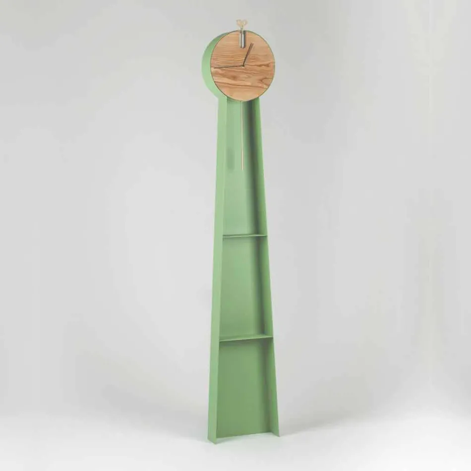 Designerski zegar wahadłowy ze stalową konstrukcją Made in Italy - Pendolino Viadurini