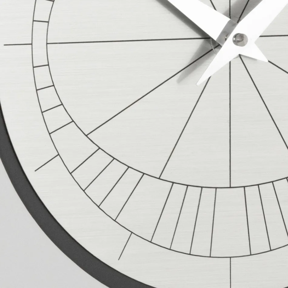 Zegar z ramą reliefową i polipropylenem w różnych kolorach - Lunarium Viadurini