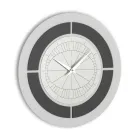 Zegar z ramą reliefową i polipropylenem w różnych kolorach - Lunarium Viadurini