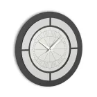 Zegar z ramą reliefową i polipropylenem w różnych kolorach - Lunarium Viadurini