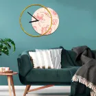 Zegar z drewnianym i drukowanym panelem Made in Italy - Malawi Viadurini