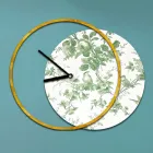 Zegar z drewnianym i drukowanym panelem Made in Italy - Malawi Viadurini