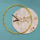 Zegar z drewnianym i drukowanym panelem Made in Italy - Malawi Viadurini