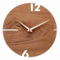 Okrągły zegar ścienny z drewna dębowego, sosnowego lub orzechowego Wykonany we Włoszech - Betel