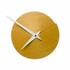 Designerski zegar ścienny Ø 19,5 cmin Naturalne drewno Made in Italy - Crater Viadurini