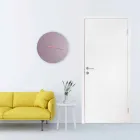 Duży kolorowy nowoczesny zegar ścienny z drewna okrągłego - Dione Viadurini