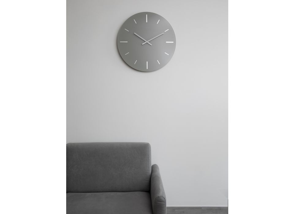 Okrągły, kolorowy, akrylowy zegar ścienny - Zaronte Viadurini