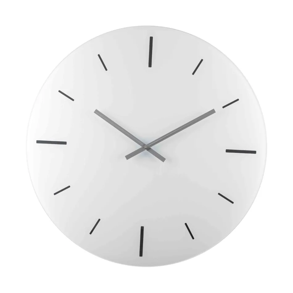 Okrągły, kolorowy, akrylowy zegar ścienny - Zaronte Viadurini