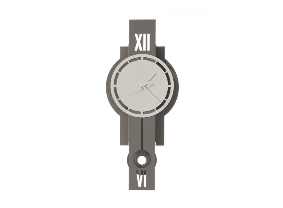 Żelazny zegar ścienny z wahadłem Made in Italy - Dźwięk Viadurini