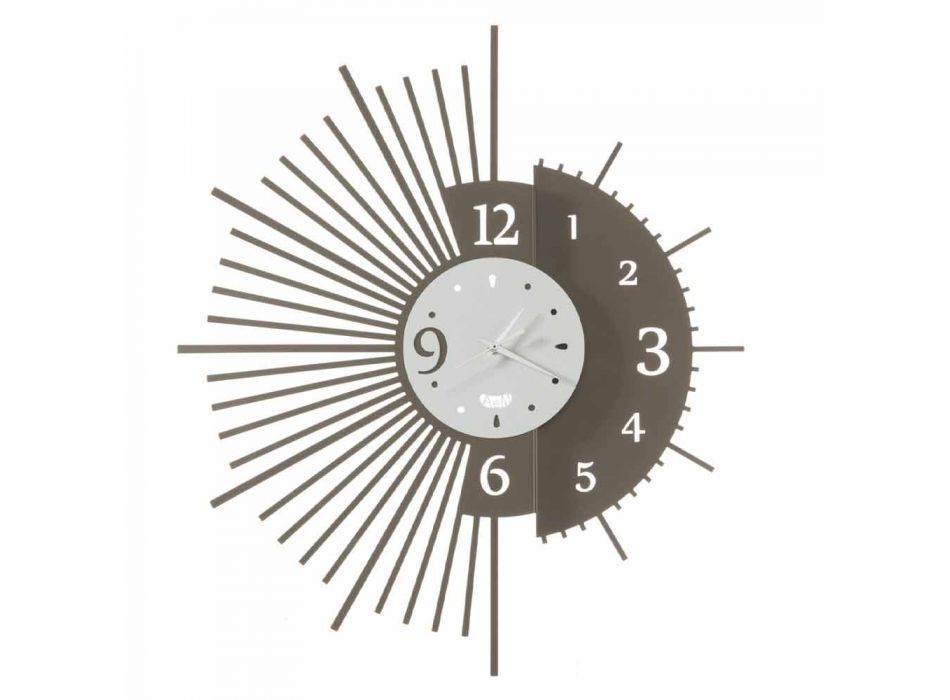 Żelazny zegar ścienny Elegancki design Made in Italy - Aneto Viadurini