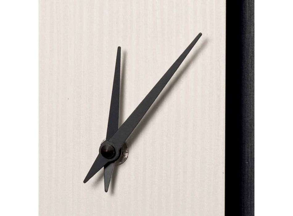 Drewniany zegar ścienny z trójwymiarowymi dekoracjami - Forrest Viadurini