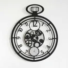 Nowoczesny okrągły zegar ścienny z kolorowego żelaza Made in Italy - Cherry Viadurini