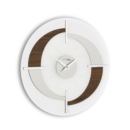 Nowoczesny designerski zegar ścienny w różnych wykończeniach Giove, wyprodukowany we Włoszech Viadurini