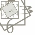 Nowoczesny żelazny zegar ścienny o geometrycznym wzorze Made in Italy - Procida Viadurini