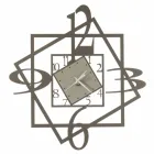 Nowoczesny żelazny zegar ścienny o geometrycznym wzorze Made in Italy - Procida Viadurini