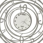 Okrągły zegar ścienny z żelaznym dekorem w 3 kolorach - Doric Viadurini