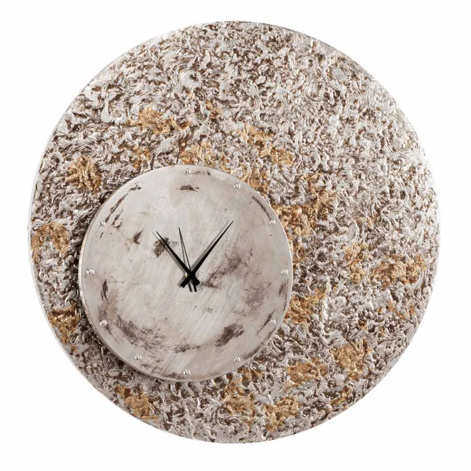 Zegar ścienny na dwóch poziomach wzornictwa wykonany we Włoszech Eccli Viadurini