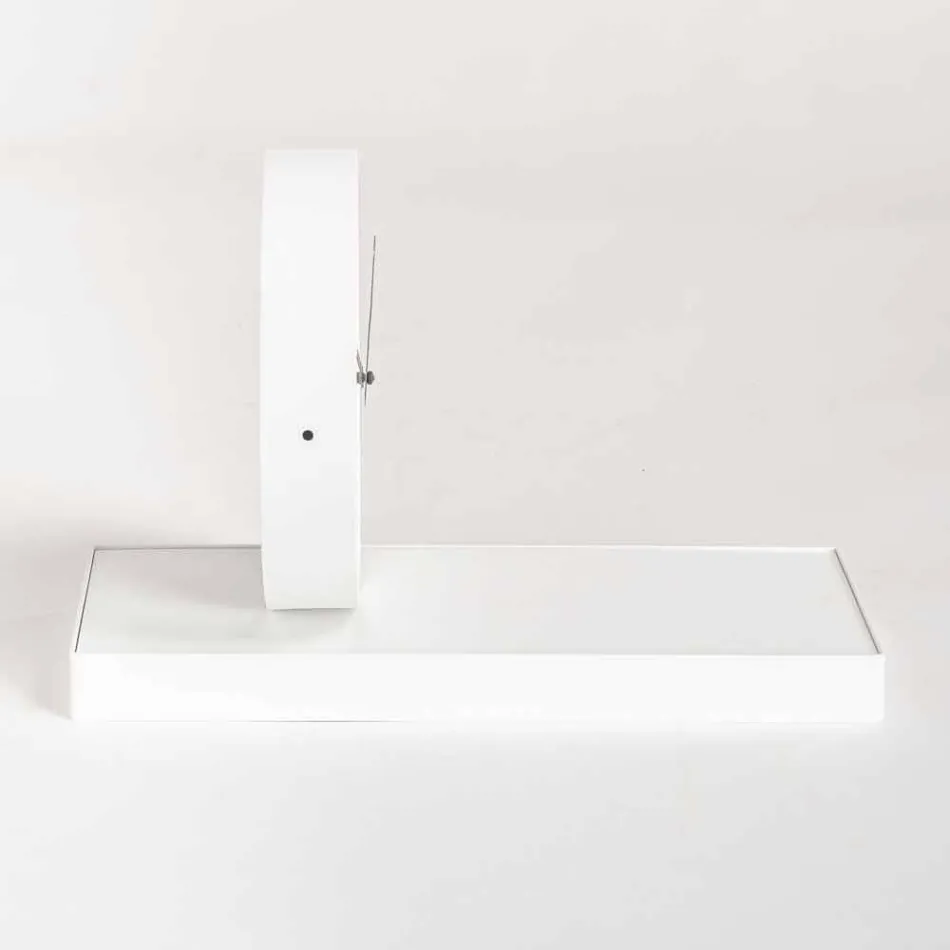 Obrotowy zegar stołowy ze stalowym lustrem Made in Italy - Meritorious Viadurini