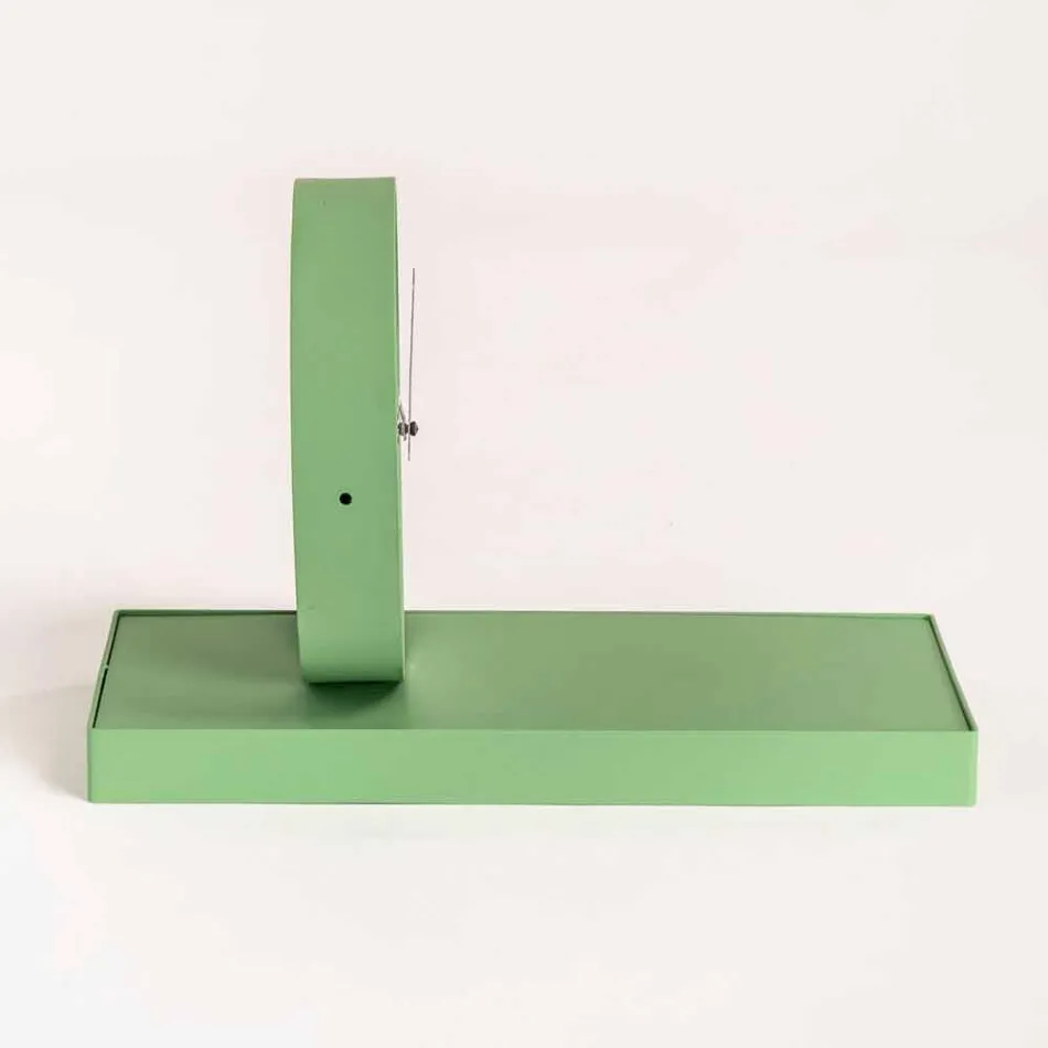 Obrotowy zegar stołowy ze stalowym lustrem Made in Italy - Meritorious Viadurini