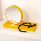 Obrotowy zegar stołowy ze stalowym lustrem Made in Italy - Meritorious Viadurini