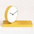 Obrotowy zegar stołowy ze stalowym lustrem Made in Italy - Meritorious