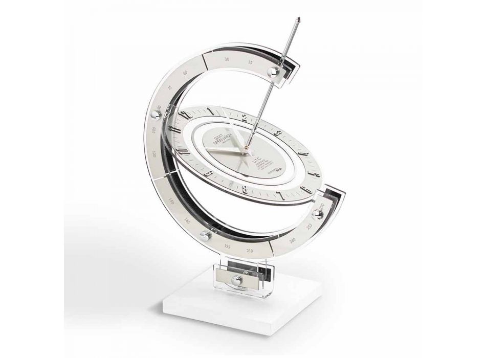 Zegar stołowy projekt nowoczesny Venus, wykonane we Włoszech Viadurini