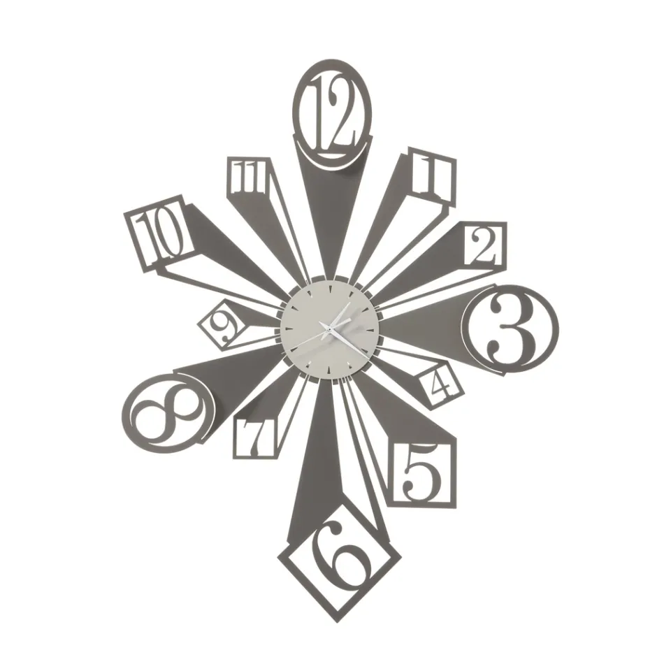 Żelazny zegar ze szczególnym efektem optycznym Made in Italy - Koło Viadurini