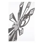 Żelazny zegar ze szczególnym efektem optycznym Made in Italy - Koło Viadurini