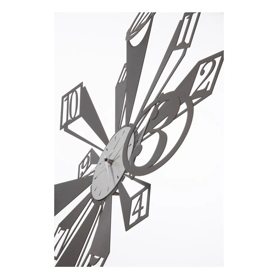 Żelazny zegar ze szczególnym efektem optycznym Made in Italy - Koło Viadurini