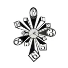 Żelazny zegar ze szczególnym efektem optycznym Made in Italy - Koło Viadurini