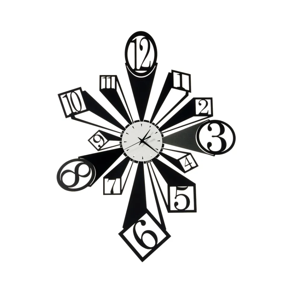 Żelazny zegar ze szczególnym efektem optycznym Made in Italy - Koło Viadurini