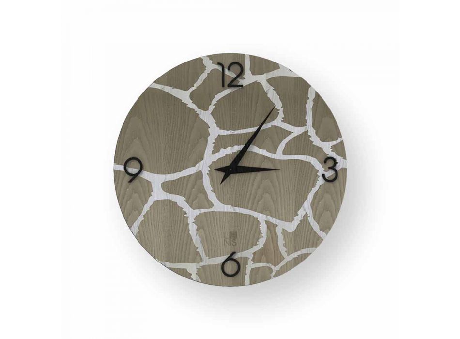 Zegar ścienny Acri w nowoczesnym stylu, wykonany we Włoszech Viadurini