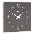 Zegar ścienny z warstwowymi aplikacjami z prasowanego lnu Made in Italy - Exact