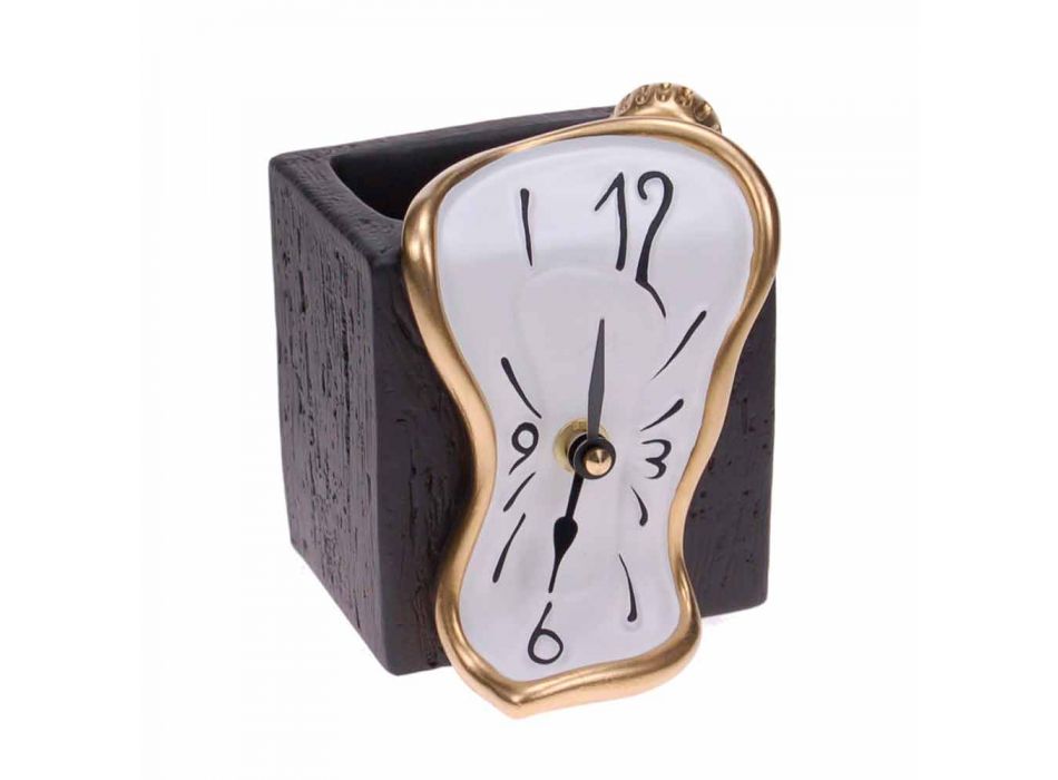 Ołówkowy zegar stołowy Made in Italy - Figaro Viadurini