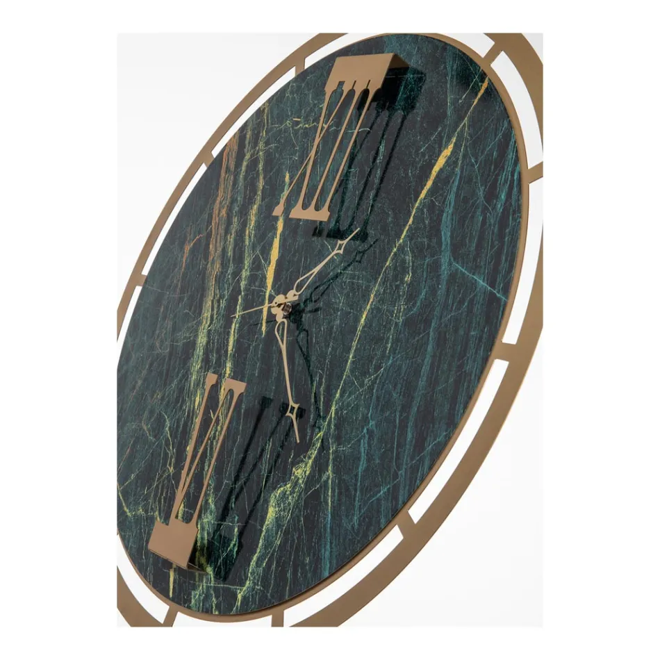 Zegar wykonany z żelaza z 3 wskazówkami Made in Italy - Gwiazda Viadurini