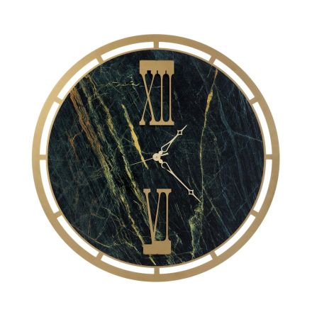 Zegar wykonany z żelaza z 3 wskazówkami Made in Italy - Gwiazda Viadurini